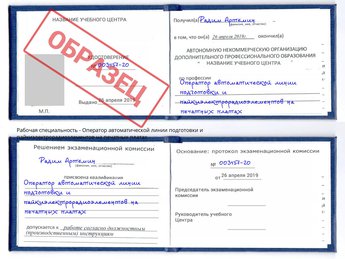 Обучение Оператор автоматической линии подготовки и пайкиэлектрорадиоэлементов на печатных платах